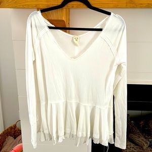 We The Free White Blouse